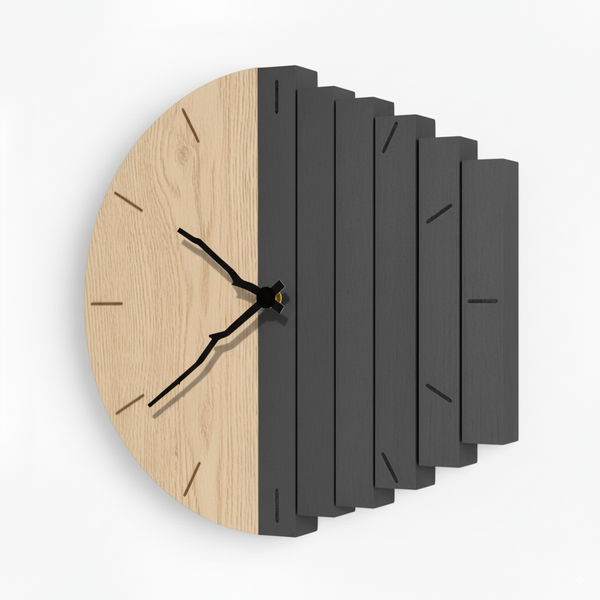 Zenith Handgefertigte Wanduhr aus Echtholz