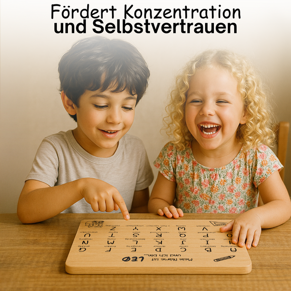ABC Lernbrettchen mit Namen