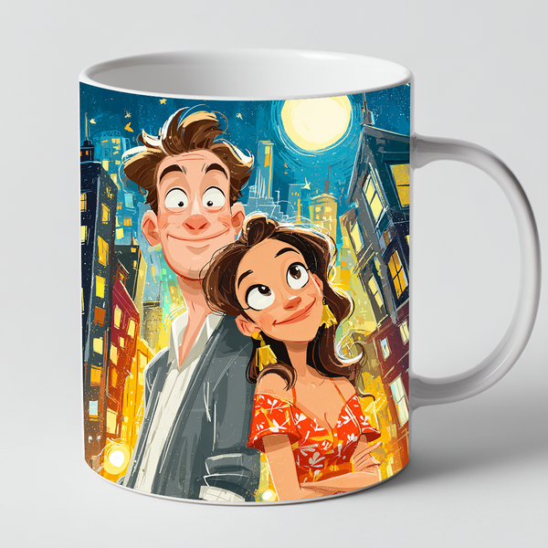 ColorSketch Tasse Dein Foto als handgezeichnete Karikatur