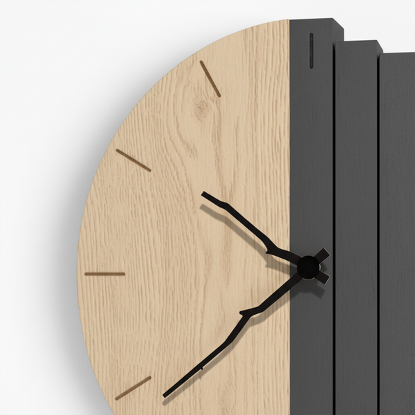 Zenith Handgefertigte Wanduhr aus Echtholz