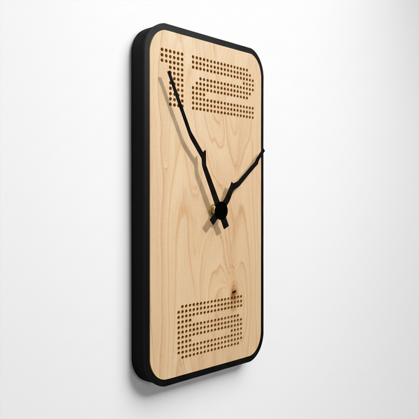 Chronova Handgefertigte Wanduhr aus Echtholz