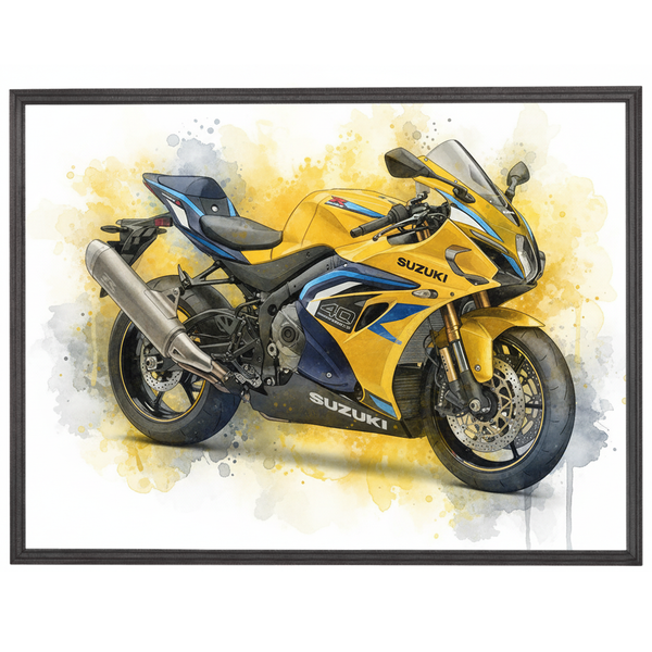 Motorrad Poster personalisiert – Dein Bike als Kunst Zeichnung