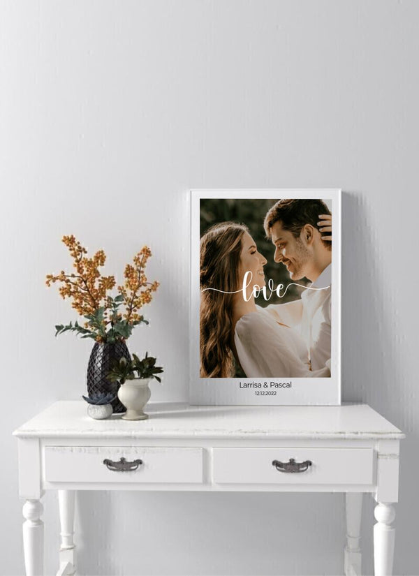 Liebe Foto - personalisiertes Poster Personalisiert mit Namen - MyMagicMemory DE
