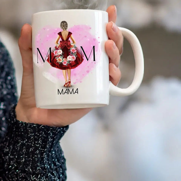 Meine Mama Clipart Tasse Personalisiert mit Namen - MyMagicMemory DE