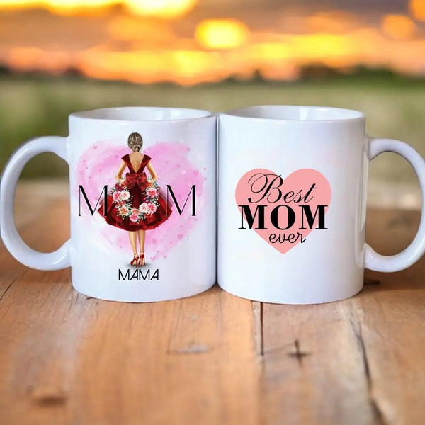 Meine Mama Clipart Tasse Personalisiert mit Namen - MyMagicMemory DE