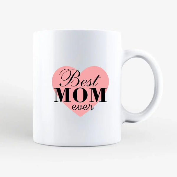 Mutter und Tochter sitzen auf - Clipart Tasse Personalisiert mit Namen - MyMagicMemory DE