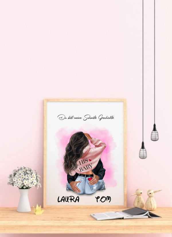 Pärchen Poster I choose you – Paar Poster - MyMagicMemory DE