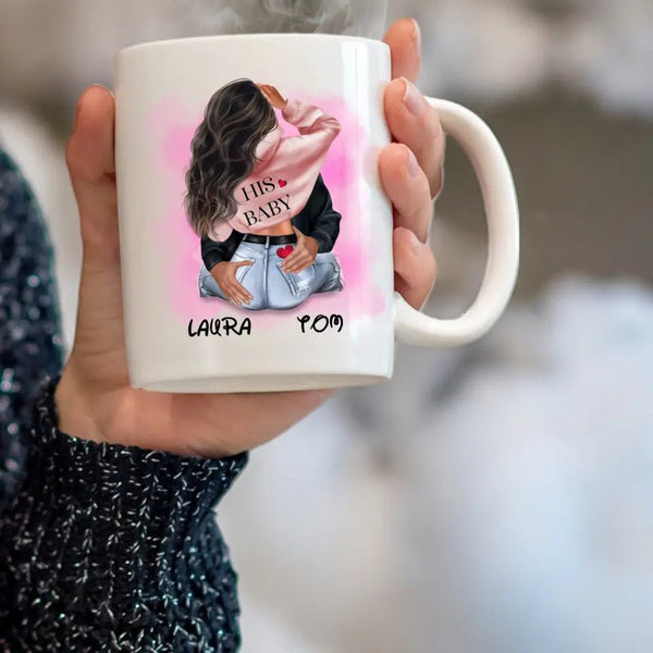 Pärchen Tasse i love you forever Clipart Tasse Personalisiert mit Namen - MyMagicMemory DE