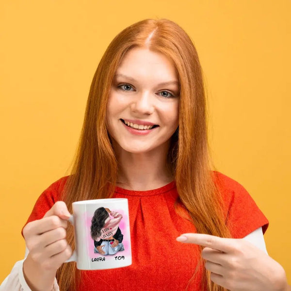 Pärchen Tasse i love you forever Clipart Tasse Personalisiert mit Namen - MyMagicMemory DE