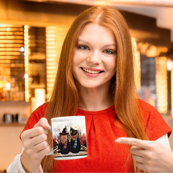 Personalisierte Beste Freundinnen Zauberer Potter Clipart Tasse Personalisiert mit Namen - MyMagicMemory DE
