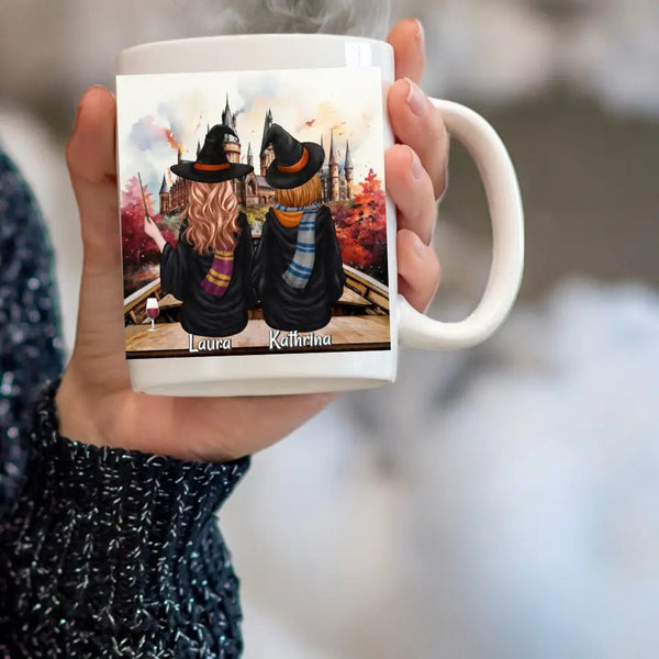 Personalisierte Beste Freundinnen Zauberer Potter Clipart Tasse Personalisiert mit Namen - MyMagicMemory DE