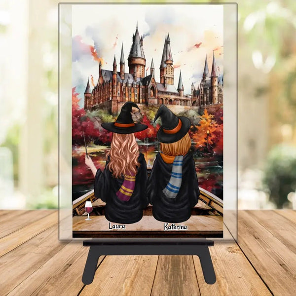 Personalisiertes Beste Freundinnen Zauberer Potter Clipart Acrylglas Personalisiert mit Namen - MyMagicMemory DE