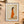 Frau im orangenen Kleid Poster – minimalistischer Boho Kunstdruck