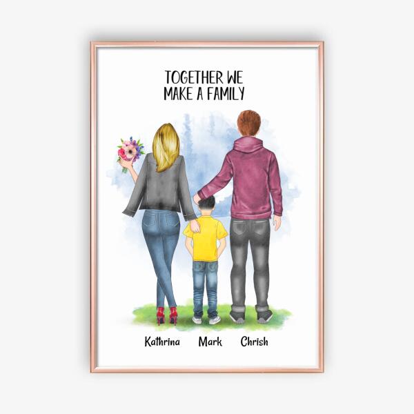 Familie Memory Poster