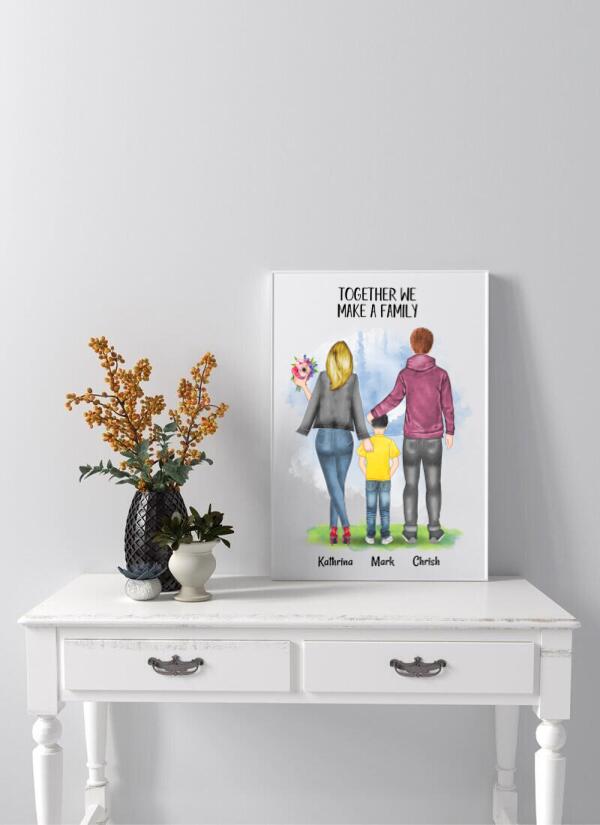 Familie Memory Poster