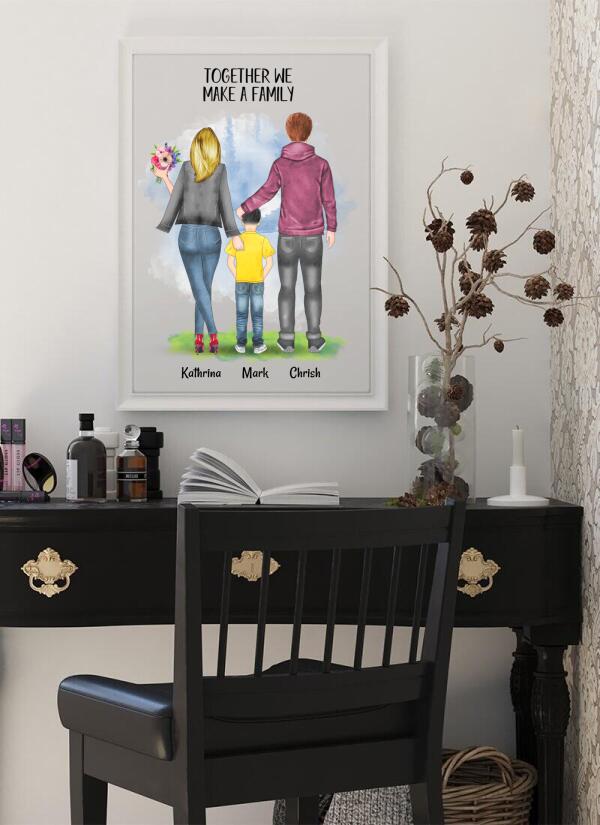 Familie Memory Poster