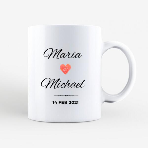 Hochzeitsauto Memory Tasse