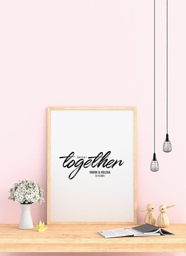 Better Together - personalisiertes Poster