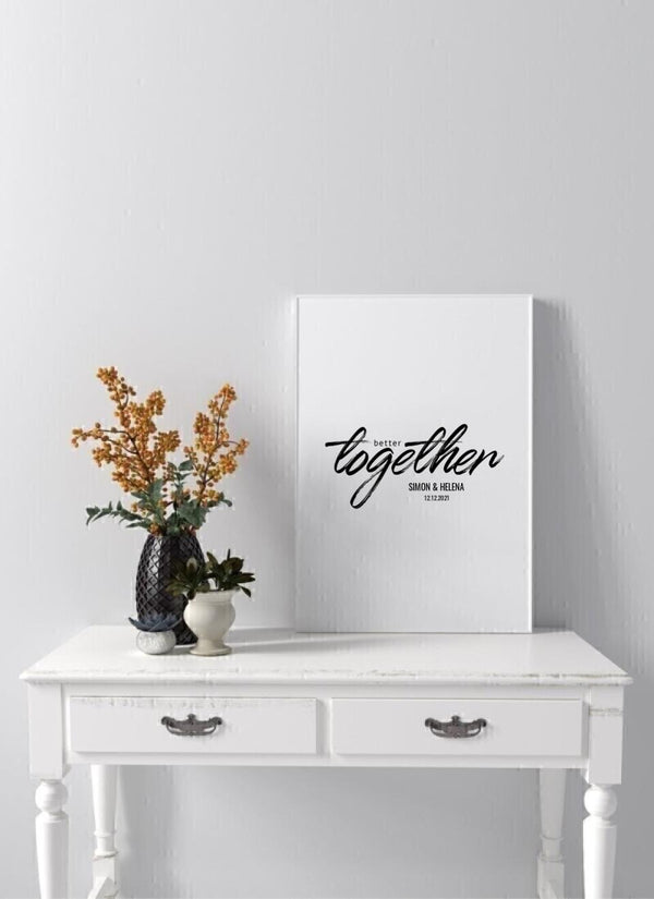 Better Together - personalisiertes Poster