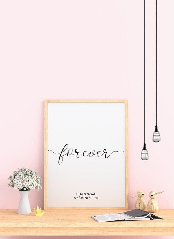 Forever - personalisiertes Poster