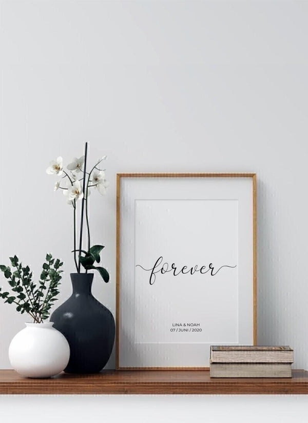 Forever - personalisiertes Poster