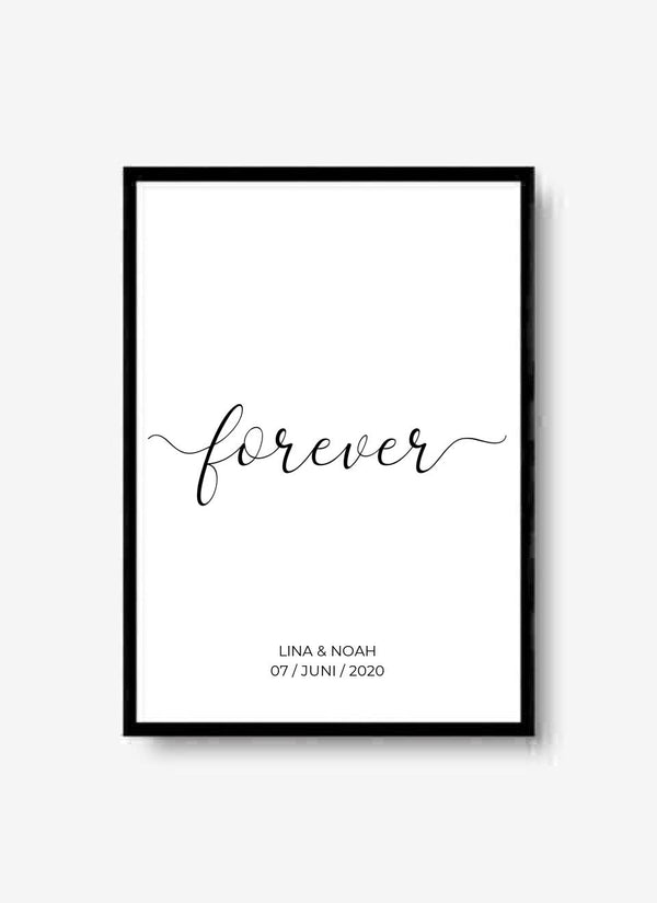 Forever - personalisiertes Poster