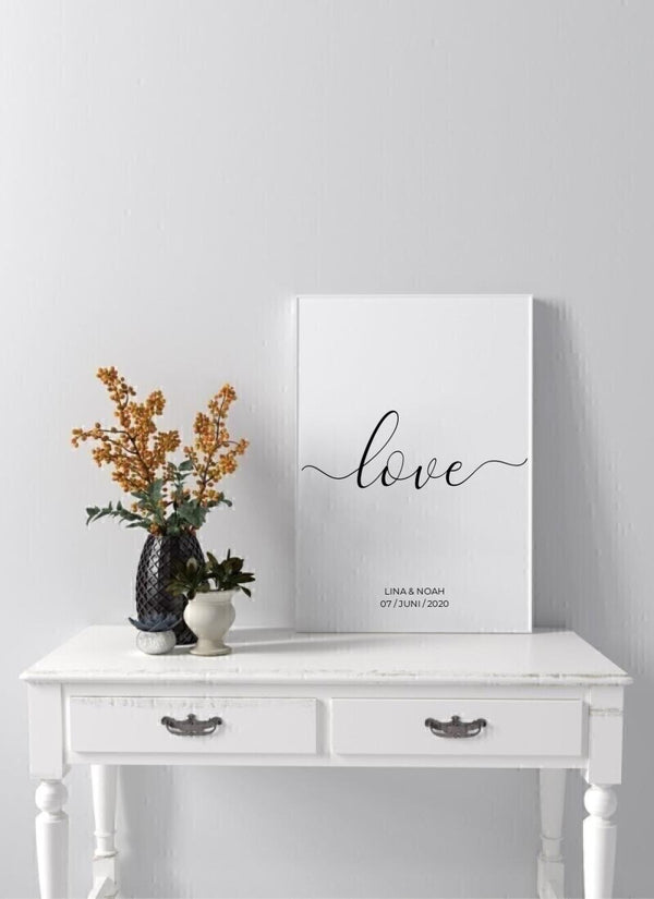 Love - personalisiertes Poster