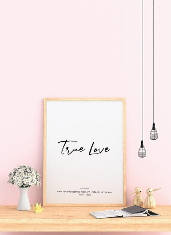 True Love - personalisiertes Poster