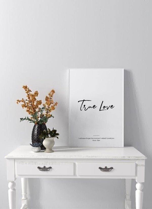 True Love - personalisiertes Poster