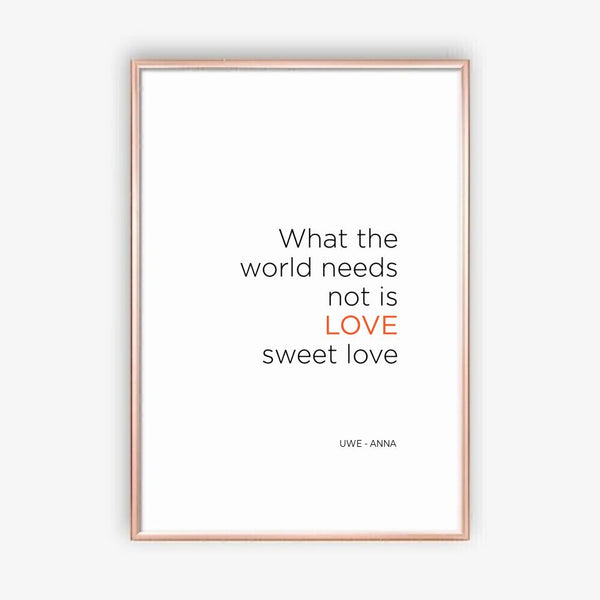 Sweet Love - personalisiertes Poster