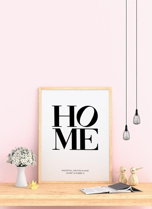 Home - personalisiertes Poster