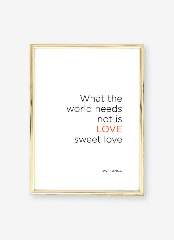 Sweet Love - personalisiertes Poster