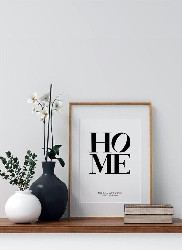 Home - personalisiertes Poster