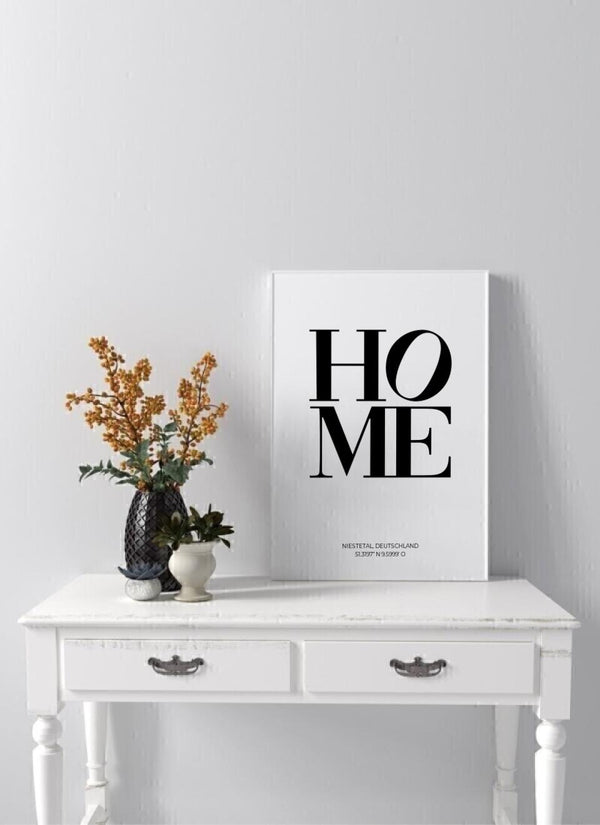 Home - personalisiertes Poster