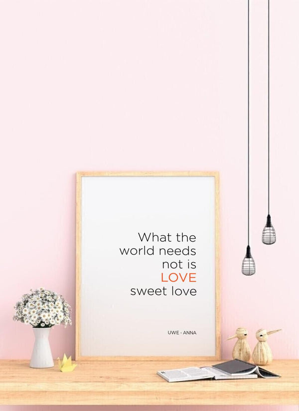 Sweet Love - personalisiertes Poster