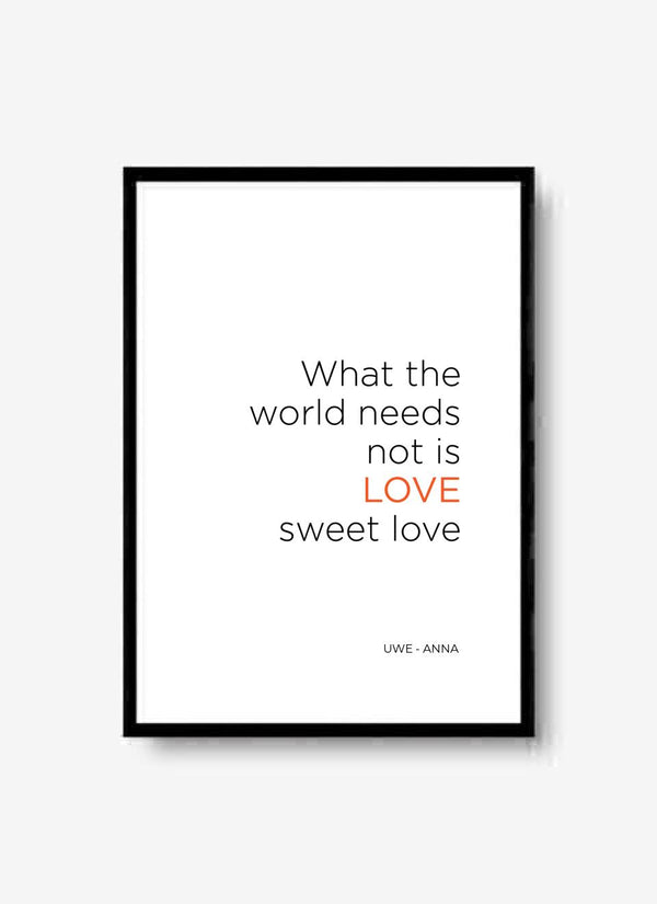 Sweet Love - personalisiertes Poster