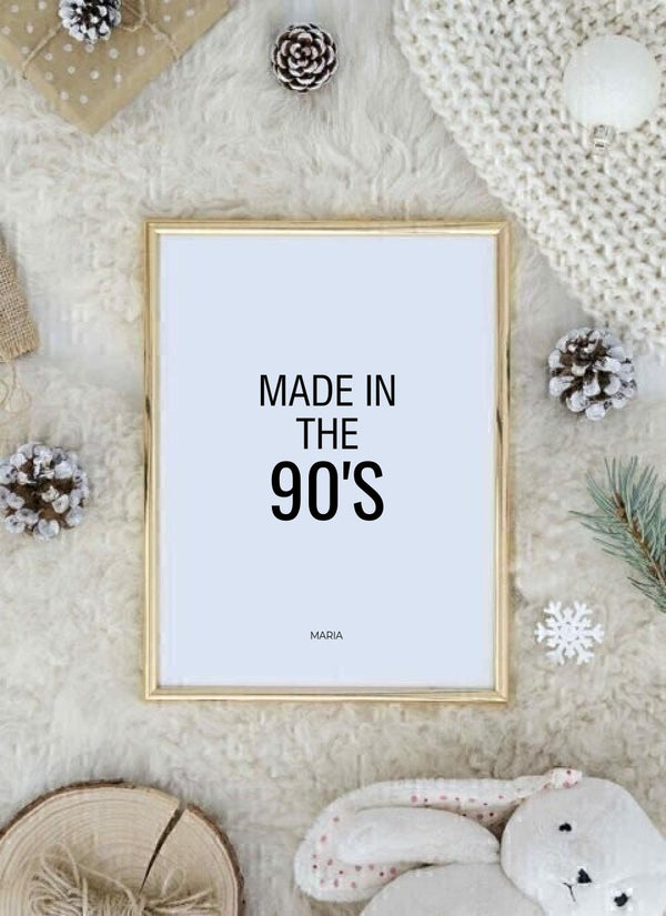 Made in the 90's - personalisiertes Poster