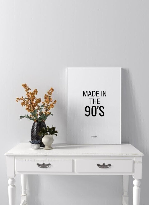 Made in the 90's - personalisiertes Poster