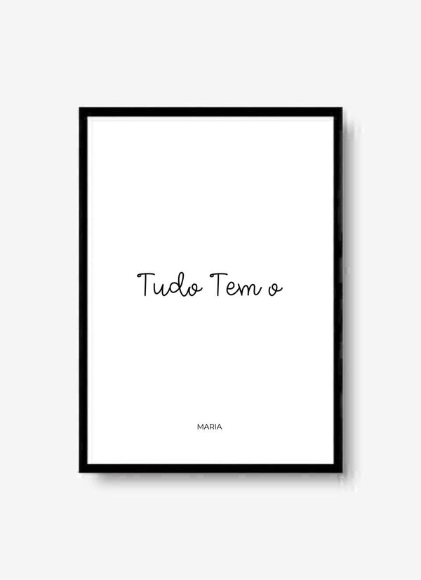 Tudo Tem o - personalisiertes Poster