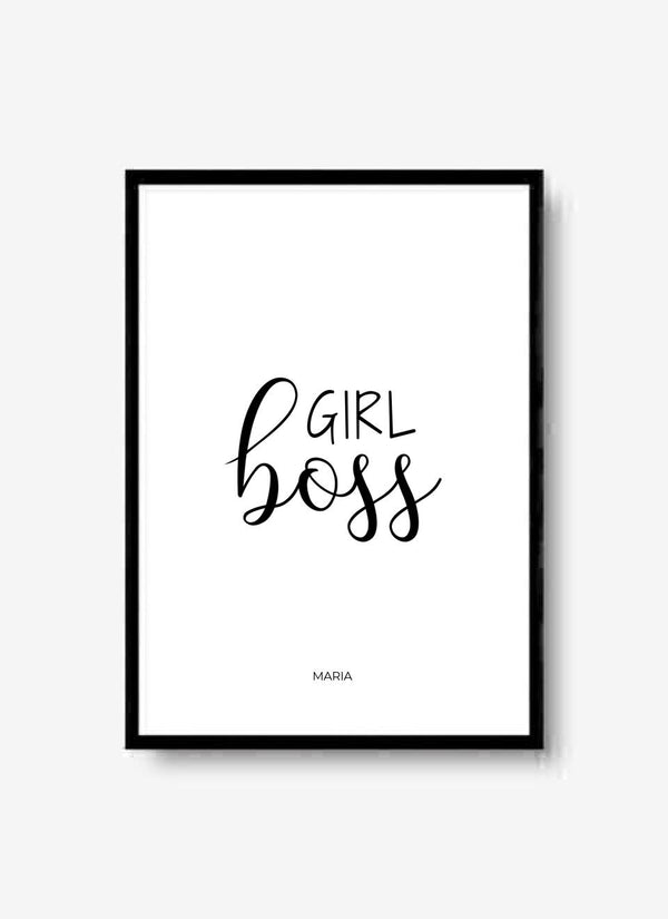 Girl Boss - personalisiertes Poster