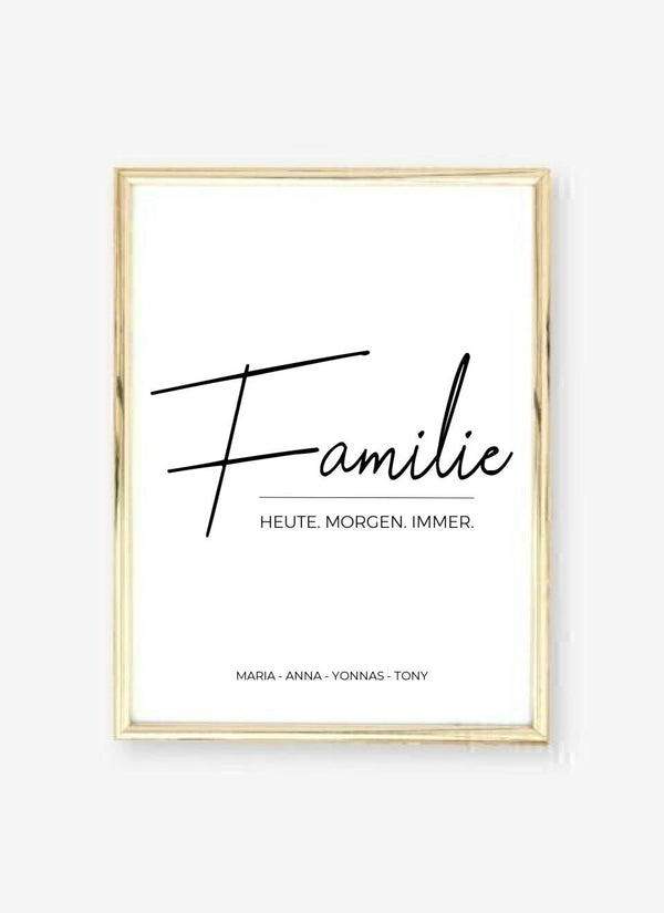 Familie 2 - personalisiertes Poster