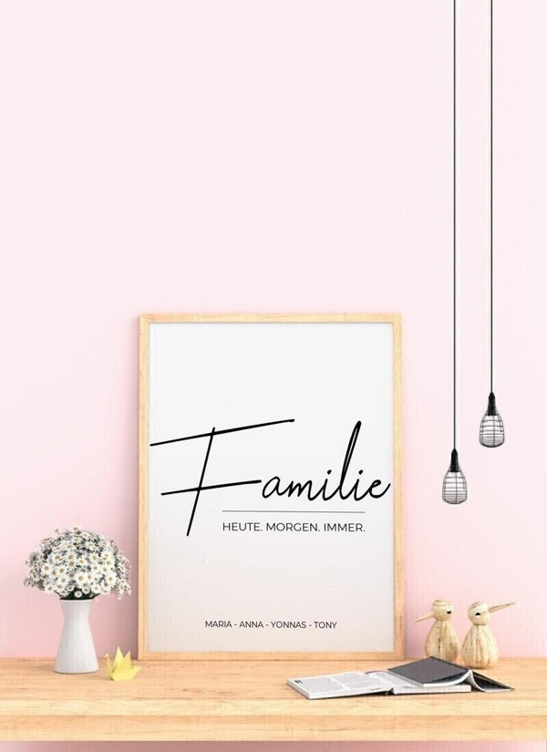 Familie 2 - personalisiertes Poster