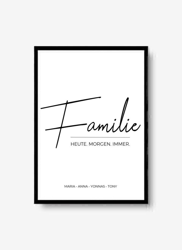 Familie 2 - personalisiertes Poster