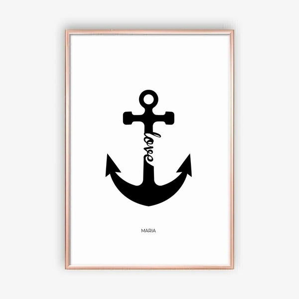 Anchor Love - personalisiertes Poster