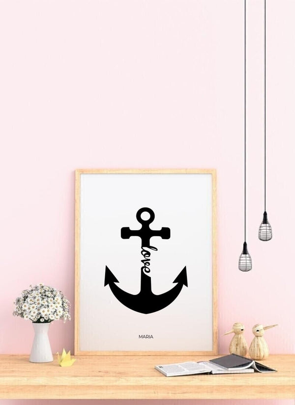 Anchor Love - personalisiertes Poster