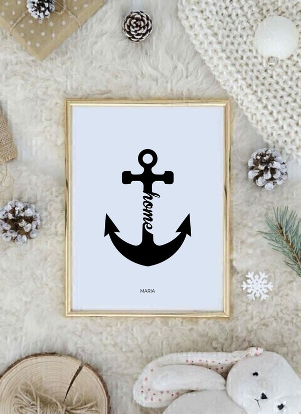 Anchor Home - personalisiertes Poster