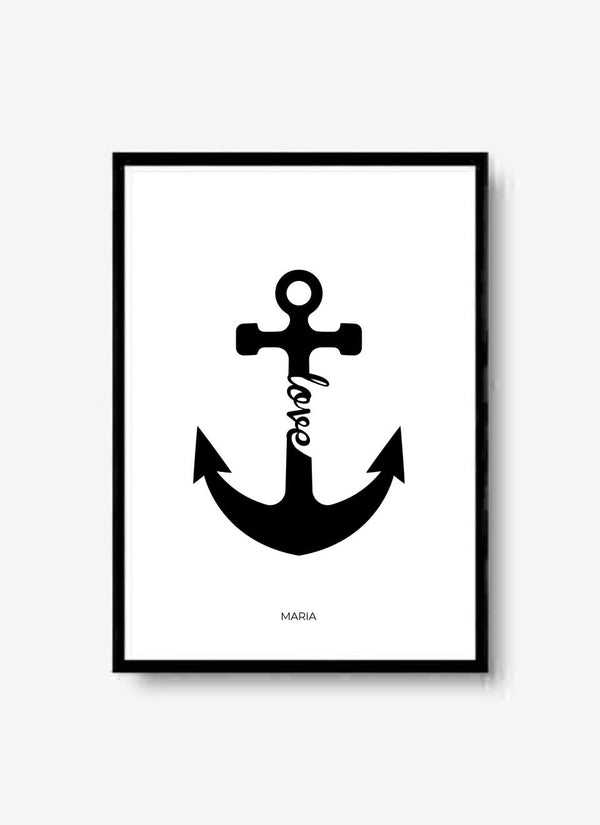 Anchor Love - personalisiertes Poster