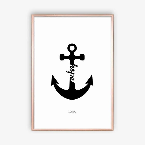 Anchor Hope - personalisiertes Poster