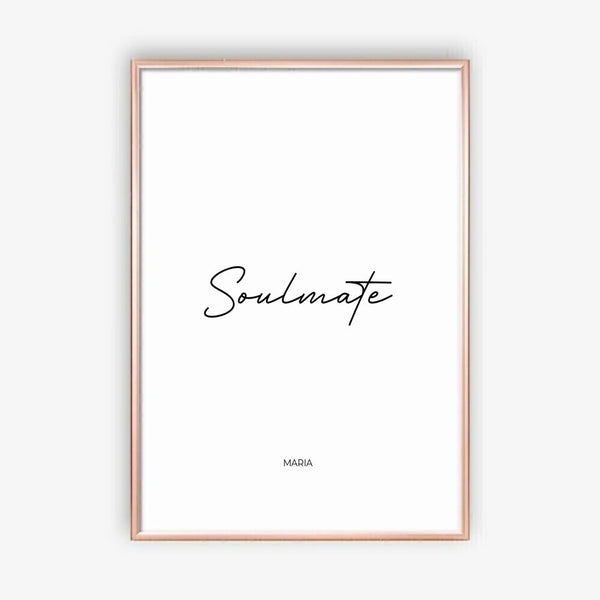 Soulmate - personalisiertes Poster