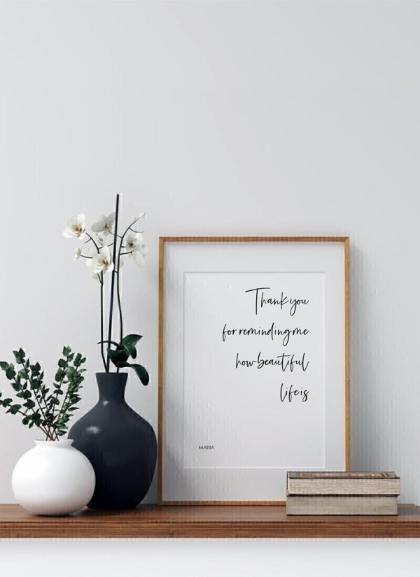 Life is Beautiful - personalisiertes Poster